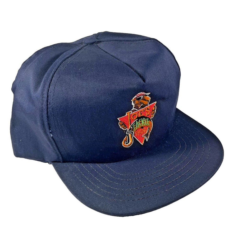 Vintage Joe Camel Hat -Joe's Tackle Shop Fishing Snapback-Made in USA Cap 90s